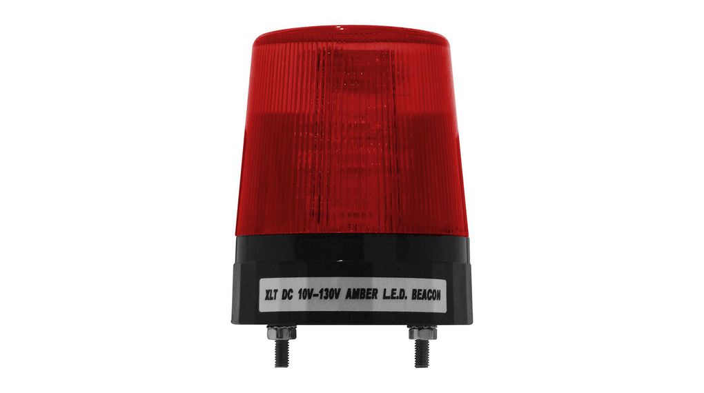 LED Signal Beacon DC 100VDC 100mA IP67 Wire Lead Red